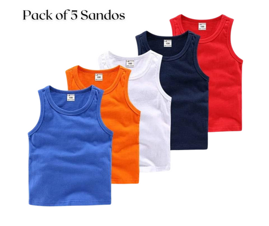 Pack of 5 Plain Sando's