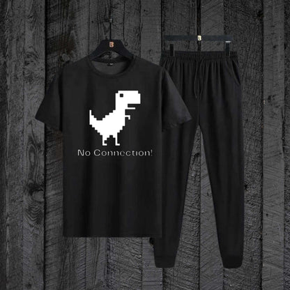 No Connection T-Shirt with Black Trouser