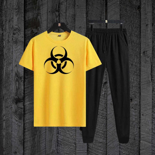 Yellow Hazard T-Shirt with Black Trouser