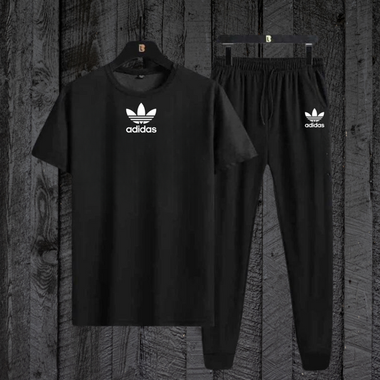 Black AD T-Shirt with Black Trouser