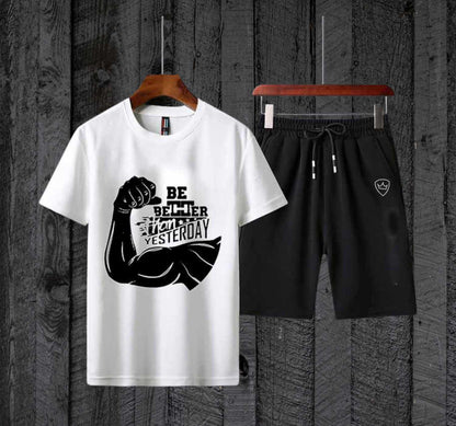 Be Better T-Shirt With Black Shorts